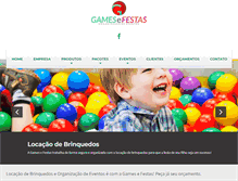 Tablet Screenshot of gamesefestas.com.br